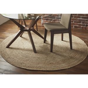 Kerrville Large Round Jute Rug In Brown