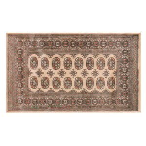 Bokhara 60x90cm Hand-Knotted Wool Rug In Beige